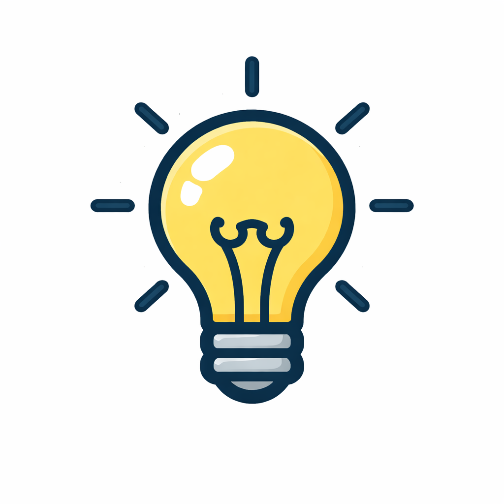 Immagine di una lampadina accesa