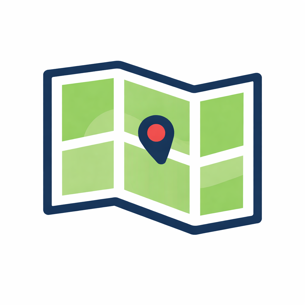 Immagine di una mappa con un segnaposto