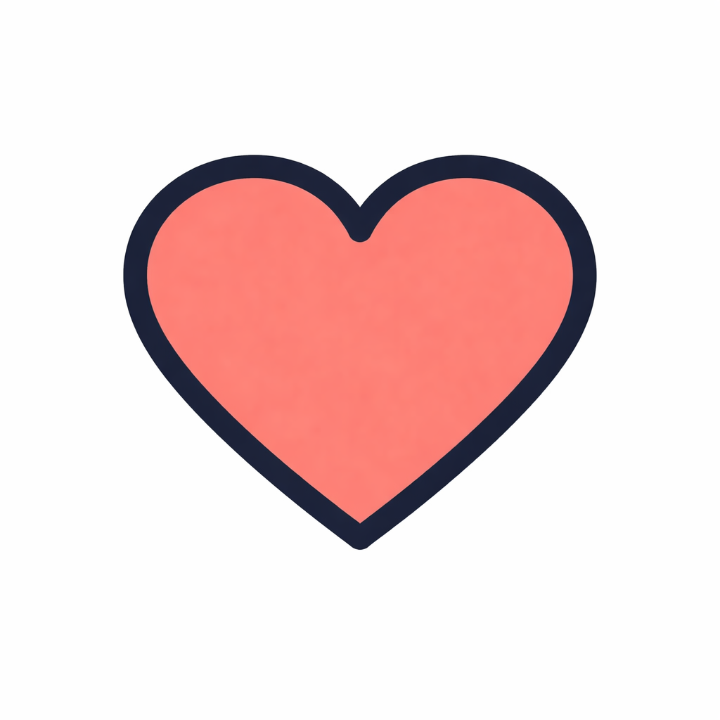 Immagine di un cuore rosso