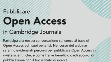 Pubblicare OPEN ACCESS in Cambridge Journals