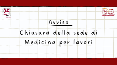 chiusura sede medicina