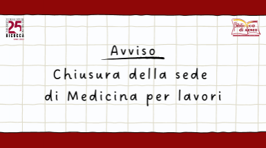 chiusura medicina u8 lavori
