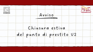 news_chiusura estiva U2