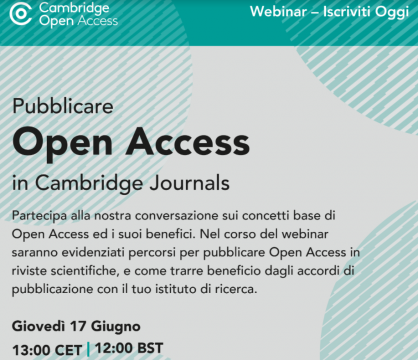 Pubblicare OPEN ACCESS in Cambridge Journals