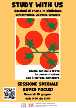 Locandina sessione speciale Study with us 26 giugno