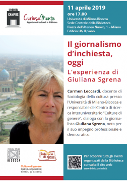 Locandina Sgrena giornalismo