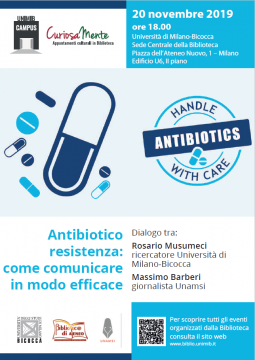 antibiotico resistenza locandina