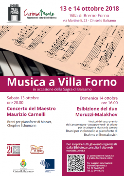Locandina concerti sagra balsamo